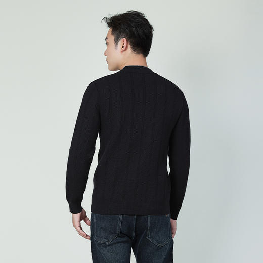 【断码清仓】HX 冬季中领毛衫S107444281101 商品图2