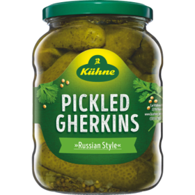 冠利（KUHNE） 酸青瓜670g 德国进口 俄罗斯风味酸黄瓜 西餐三明治汉堡配菜 /粮油调味 /调味品 /榨菜/酱腌菜