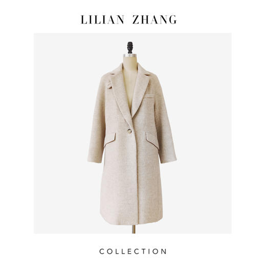 知性温婉风中长款大衣 - 秋冬宽松百搭外套  2106302 商品图0