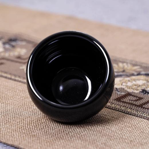 本土斋墨玉系列青瓷手工主人杯工夫茶器黑釉板子杯功夫茶具岩茶杯墨玉风水缸杯90ML墨玉板子杯50ML【不支持补差，非质量问题不退不换】S 商品图2
