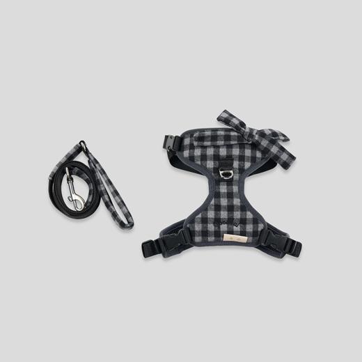 GOODBAI GOODEES蝴蝶结格纹宠物胸背 商品图0