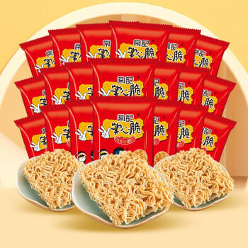 常记方便面干吃面干脆面掌心脆休闲小零食方便速食 红烧牛肉味 20包 /粮油调味 /方便食品 /方便面 商品图6