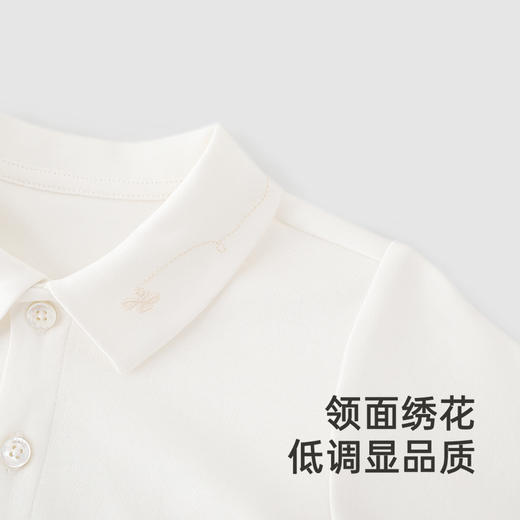 【高定系列】英氏婴儿衣服春夏时尚男童长袖衬衫连体衣桑蚕丝套装 商品图3