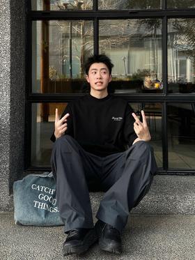 B家 花体字母绣花圆领短袖（JN）