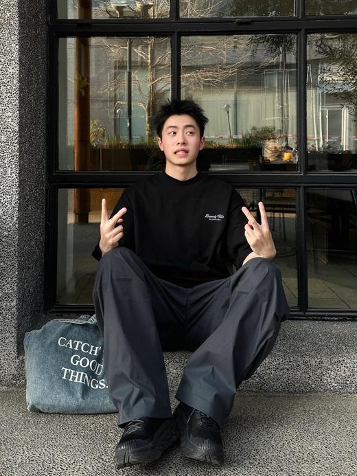 B家 花体字母绣花圆领短袖（JN） 商品图0