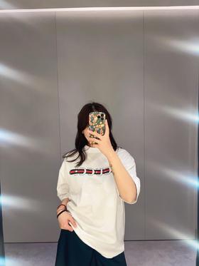 G家 新空心字母印花圆领短袖（JN）