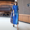 雀说阔太太高端高贵气质连衣裙夏季新款宽松时尚连衣裙AL8391H 商品缩略图0