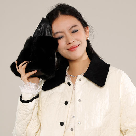 纪念日百货女款可爱毛绒绒手拎斜挎双用包159951203 商品图1