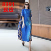 雀说阔太太高端高贵气质连衣裙夏季新款宽松时尚连衣裙AL8391H 商品缩略图1