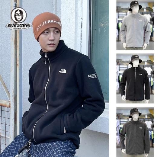 清仓，超厚羊羔毛白色 xl双面绒超保暖！ 男女同款tnf北面立领摇粒绒外套  双面绒外套 商品图3