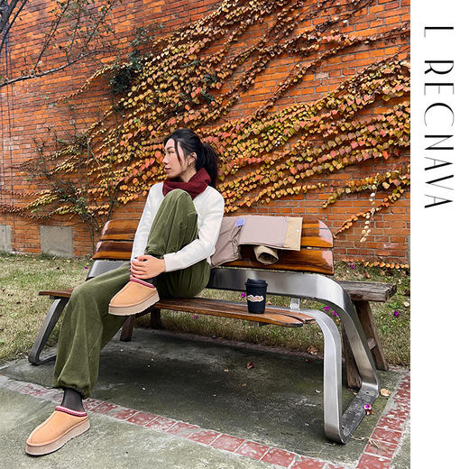 [320克双面摇粒绒] 中腰显瘦香蕉裤 脚口抽绳阔腿裤 一裤两穿 锁温御寒 商品图1