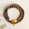 【经典】沉香木天然蜜蜡双圈手串6mm  奇楠木质串珠手链南红转运珠琥珀珠串带证书 商品缩略图0