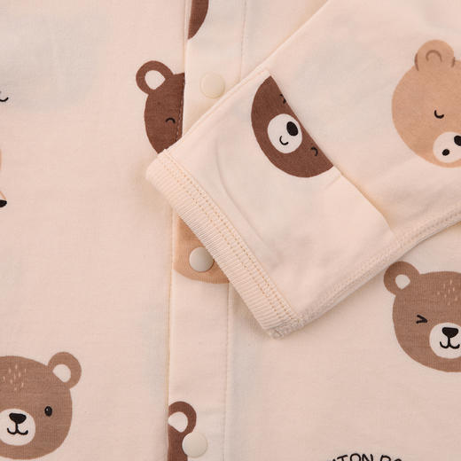 棉果果春季新品商场同款男童女童5A抗菌对开三角连体衣M101712225017 商品图3