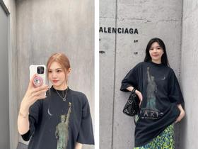 B家 自由女神印花圆领短袖（JN）