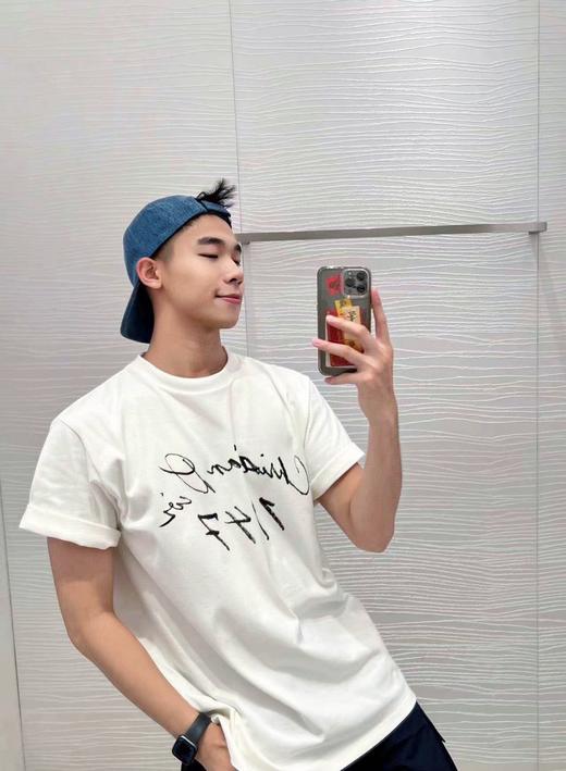 D家 签名植绒印花圆领短袖 （JN） 商品图0