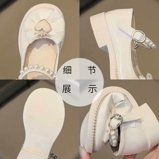 【上学必备！女孩公主皮鞋】秋季新款女童英伦风软底单鞋 韩版蝴蝶结女孩公主皮鞋 舒适内里 防撞鞋头 防滑耐磨底-QQ 商品图3
