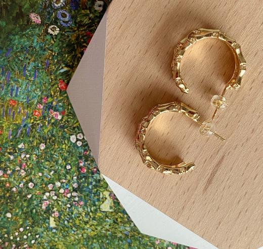 LHWINDSOR 小众竹节复古冷淡风多层设计耳钉戒指项链手链套装 商品图4