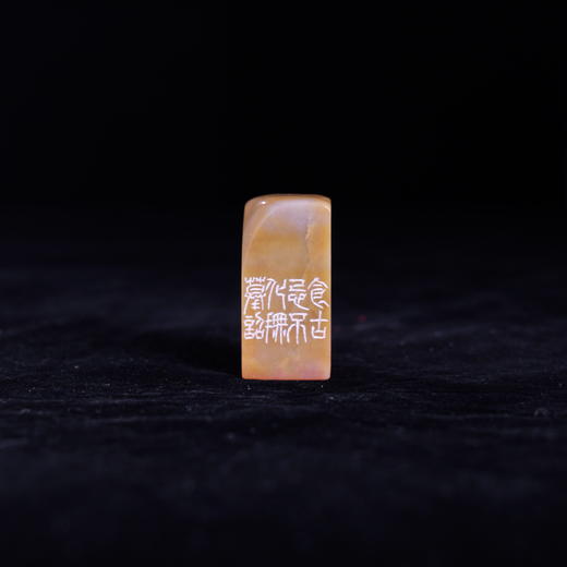梁晓庄篆刻印章2x2x4CM丨食古者（食古忌不化，撫摹诏版略得意趣，晓庄刻） 手工巴林石篆刻作品[原作编号：ZK007] 商品图1