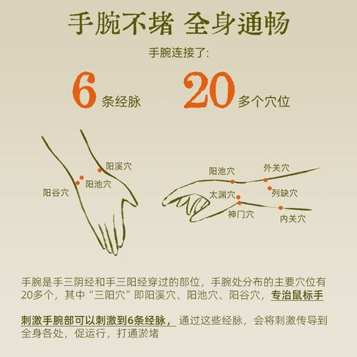 【真不二】丹系列腕福手腕垫打通淤堵按摩手腕专治鼠标手 商品图2