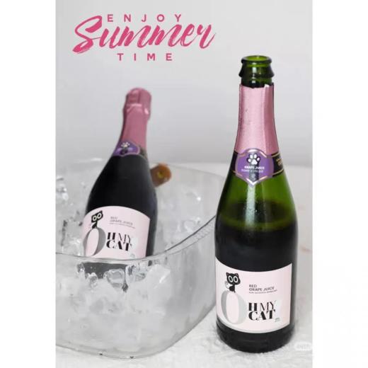 西班牙原装进口零度无醇欧米猫含汽红葡萄汁 整箱750ml*6瓶包邮 商品图2