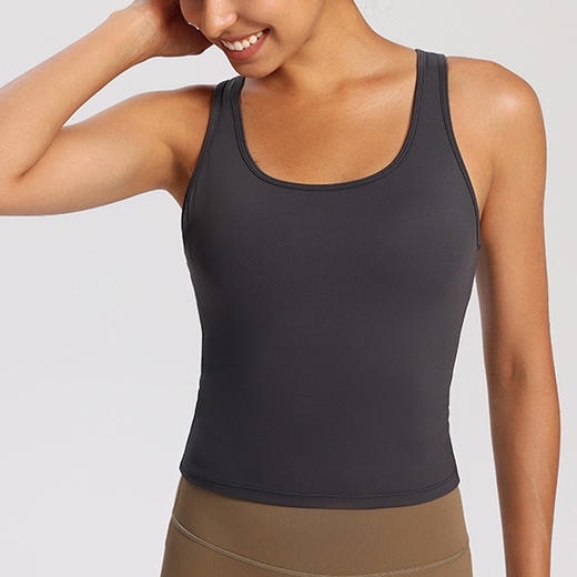 【147元任选3件】跃牌【蚂蚁运动】系列 透气一体杯聚拢显胸运动背心女X1364（活动产品，收货7天内支持退换） 商品图2