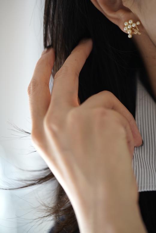 Akoya羽皇金耳钉「幸福树」 商品图1