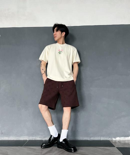 驴家 Monogram满花弹幕本色提花短裤（JN） 商品图2