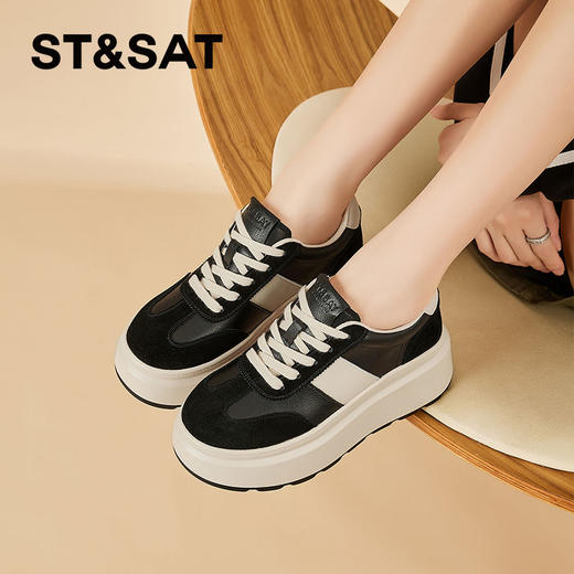 【绒里可选】星期六复古厚底增高休闲鞋SSC3112E74/SSC411DEH6 商品图4