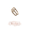 LHWINDSOR 曲别针戒指小钻镶嵌轻盈回形针造型耳骨夹指环可调节开口尾戒 商品缩略图5
