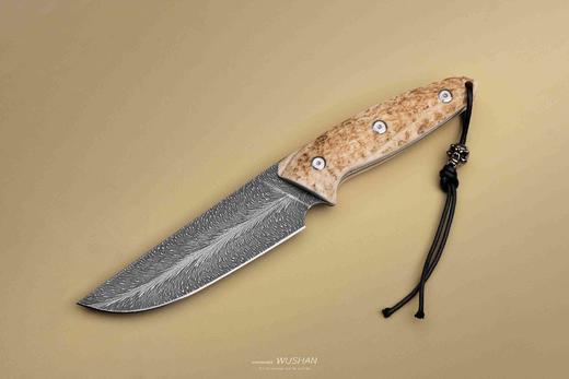 【福利】三希堂  现代刀系列  手锻羽毛小直 未开刃 商品图10