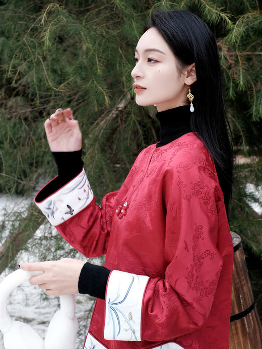 盛唐牡丹|闲云野鹤丝毛手推绣外套 商品图2