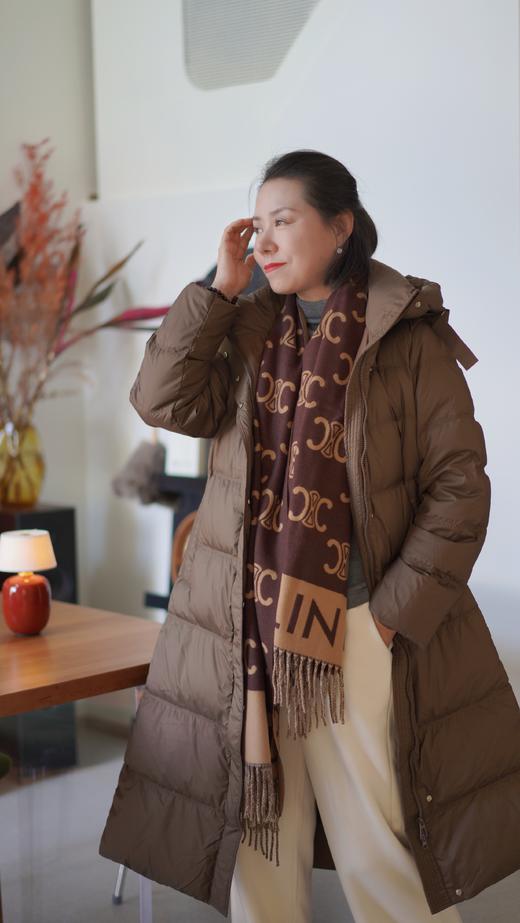 B家风格中长340g白鸭绒知性通勤大气羽绒服 商品图4