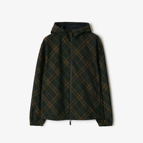 【一】BURBERRY 巴宝莉 男士马术骑士双面格纹夹克连帽外套 格子色 8098500 C1479