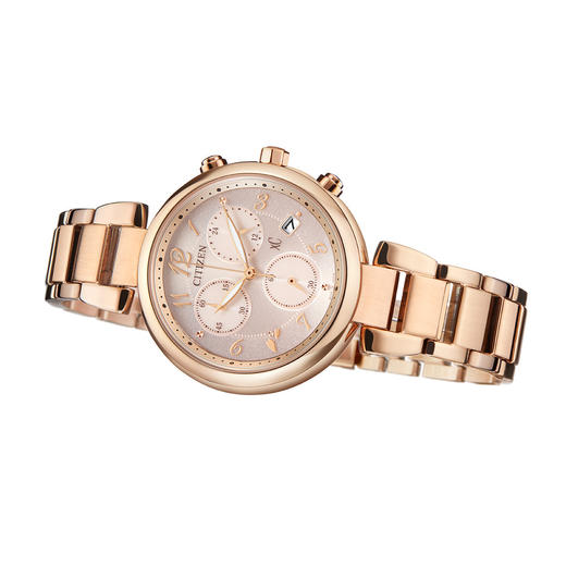 VIP-FB1452-66X 西铁城Citizen西铁城光动能不锈钢表带时尚休闲精致手表女FB1452-66X 商品图1