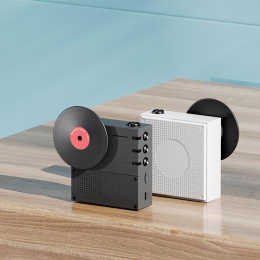 HYUNDAI-怀旧唱片蓝牙音箱YH-F033香氛款 黑色 商品图7