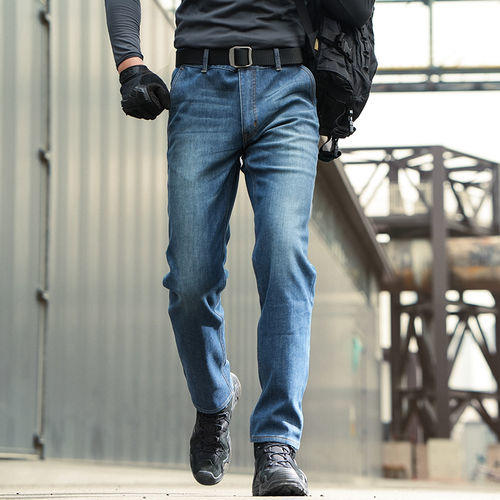 修身版二代龙牙赤焰战术防寒牛仔裤修身版加绒战术裤宽松作战裤保暖 商品图2