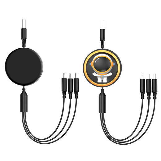 HYUNDAI-宇航员伸缩一拖三数据线 YH-NB001 商品图2