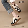 ZHR加绒加厚德训鞋女2024冬季新款保暖防滑休闲鞋复古真皮板鞋女 商品缩略图7