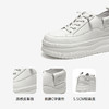 千百度厚底时尚休闲板鞋女款增高小白鞋舒适运动鞋A25199509 商品缩略图3