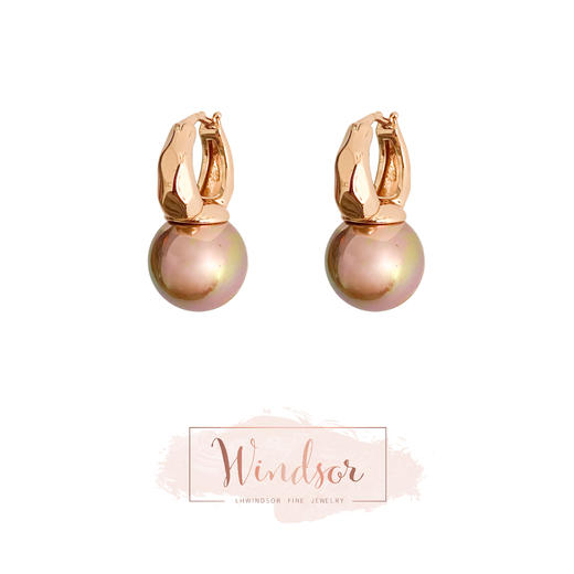 LHWINDSOR原创设计Caramel太妃糖珍珠耳环 商品图3