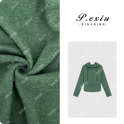 PanYiXiu/潘依绣柔软双面德绒减龄休闲连帽长袖卫衣 W-62657 商品图0