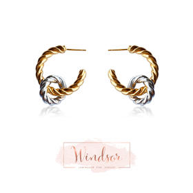 LHWINDSOR 双色双环耳环LHWindsor