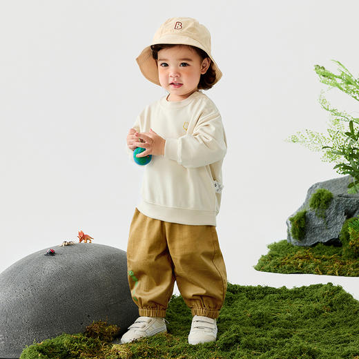 迷你巴拉男女童裤子春新品弹力儿童直筒束脚裤 商品图2