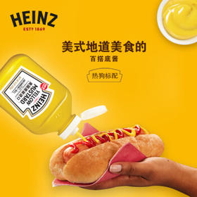 亨氏（Heinz）芥末酱 美国原装进口黄芥末调味酱255g 热狗汉堡三明治炸鸡酱料 /粮油调味 /调味品 /西式酱料