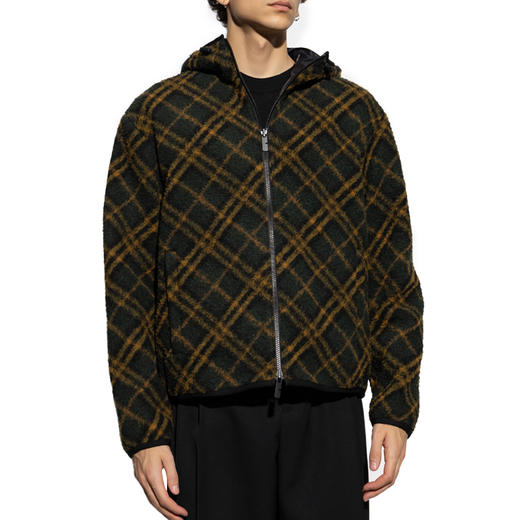 BURBERRY 巴宝莉 男士混纺羊毛双面夹克外套 黑色 8098507 C1479 商品图1