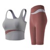 【147元任选3件】跃牌【蚂蚁运动】系列 拼色性感美背可拆卸胸垫瑜伽背心X1326（活动产品，收货7天内支持退换） 商品缩略图4