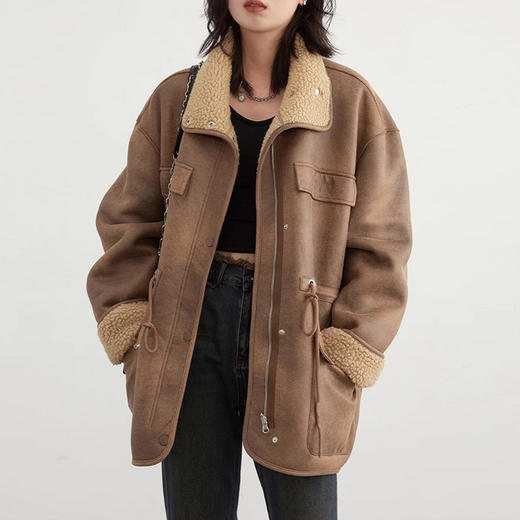 裁缝学苑AQ401正反两穿外套机车服纸样女装皮毛一体上衣样板图纸 商品图5