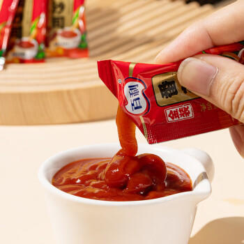 百利金装番茄酱蕃茄酱番茄沙司小包商用披萨汉堡薯条10g*50小袋 /粮油调味 /调味品 /西式酱料 商品图5