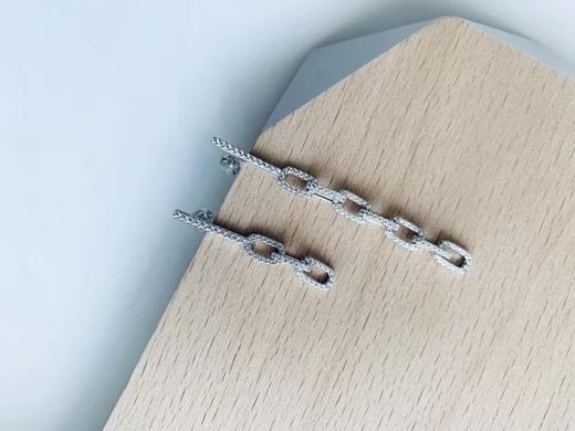 LHWINDSOR 倔强的锁链耳环闪钻不对称长链耳环LHWindsor 商品图5