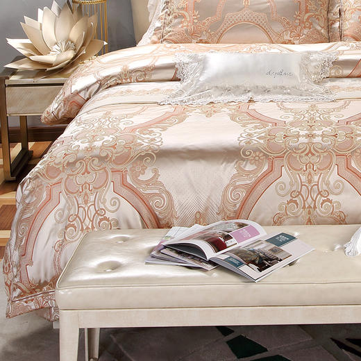  黛富妮斯卡络高端色织提花四件套 商品图1